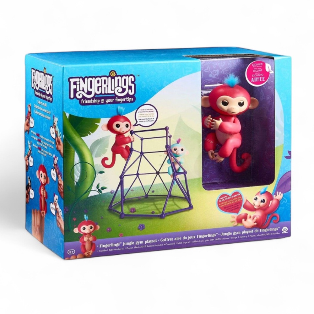 WowWee Fingerlings Jungle Gym Playset Includes Baby Monkey Aimee New In Box